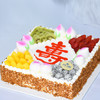 【万寿无疆】动物奶油，新鲜水果夹心，原味戚风蛋糕；老人祝寿  奶油水果蛋糕 商品缩略图0