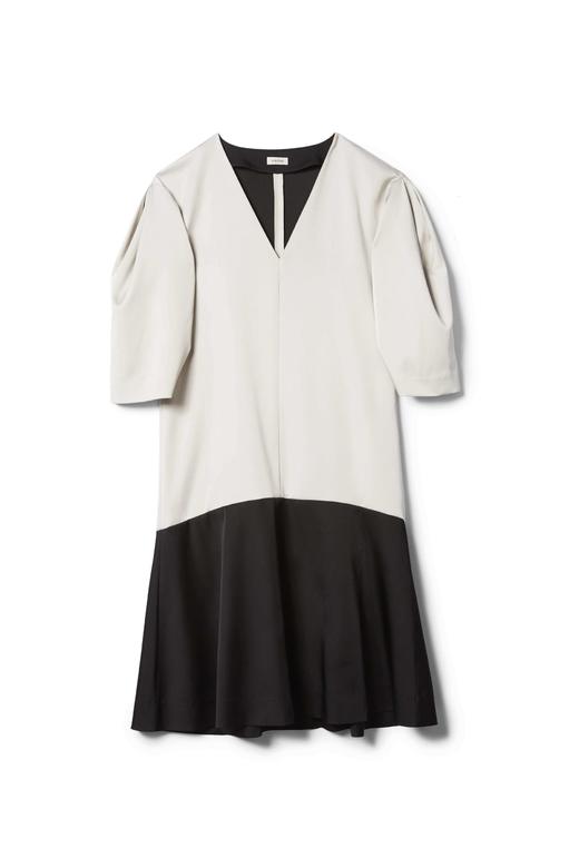 toteme19ps月光拼色marial光面连衣裙