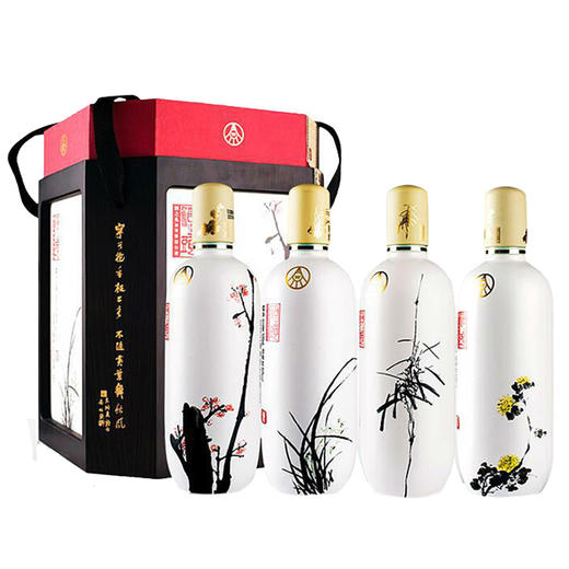 五粮液梅兰竹菊浓香型白酒 60度 500ml*4瓶 商品图1