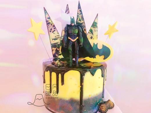 superhero 超级英雄-蝙蝠侠生日蛋糕