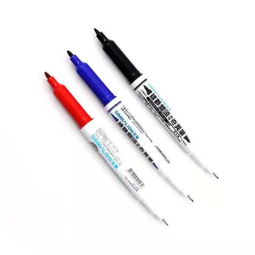 雄狮双头油性奇异笔 红 蓝 黑色 商品图4