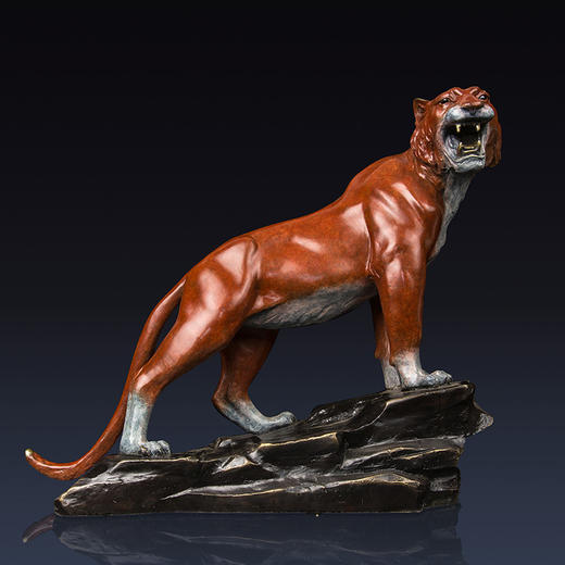 朱炳仁·铜 精铜 君临天下 艺术品 老虎摆件 办公室摆件 生肖摆件 商品图1