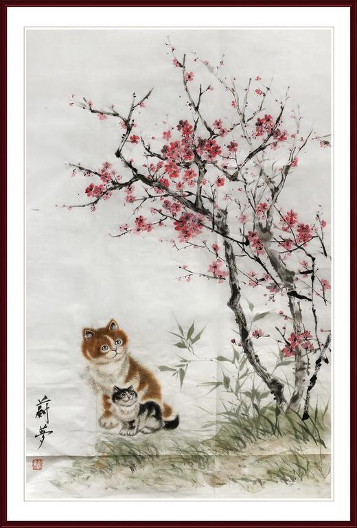 滕蔚梦-真迹- 国画动物《猫》玄关 客厅 商品图1