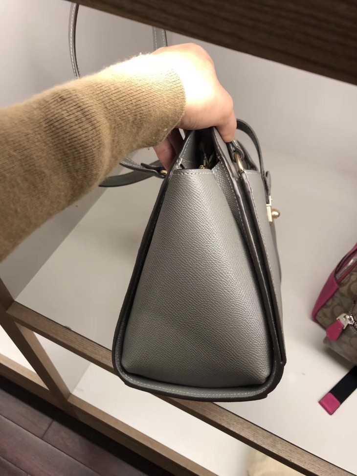 la现货coach蔻驰最新款女士搭扣包包可单肩可手提4色可选