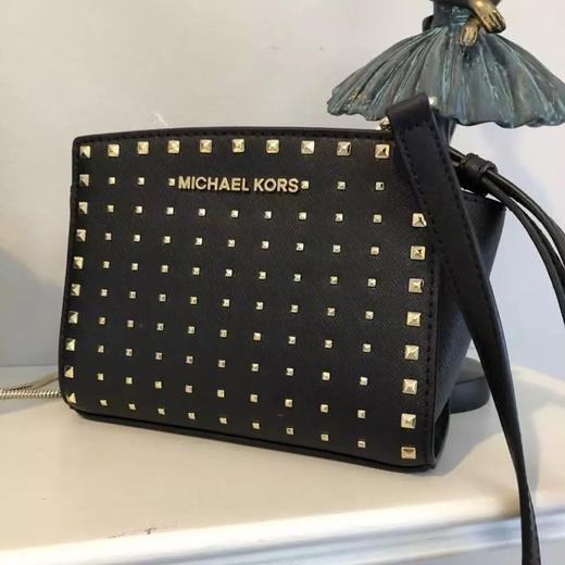 国内现货  Michael Kors MK Selma Mini 女士铆钉单肩斜挎女包 3色入 商品图4