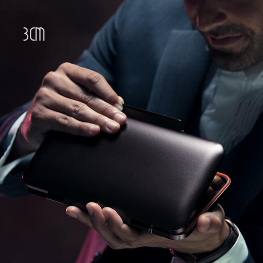 3CM超薄铝制便携雪茄保湿盒 商品图3