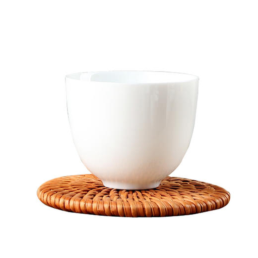 永利汇高光白瓷品茗杯茶杯 茶具单杯个人杯 功夫茶杯聚香杯小杯子 商品图4
