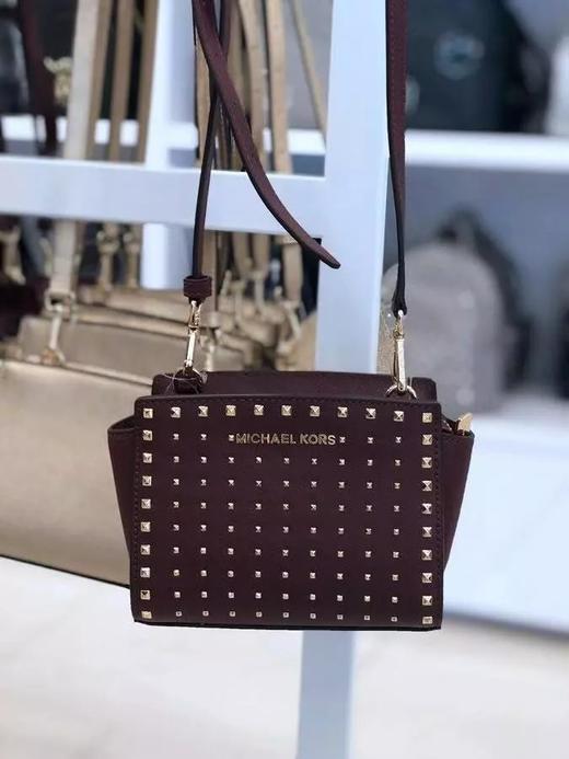 国内现货  Michael Kors MK Selma Mini 女士铆钉单肩斜挎女包 3色入 商品图10