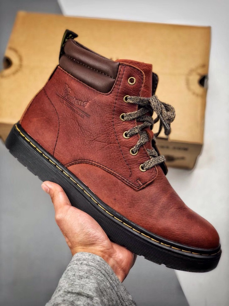 男鞋drmartens6孔中邦马丁靴软皮系带系列