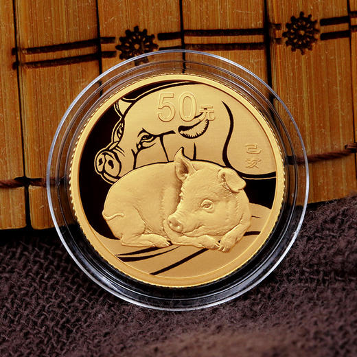 【生肖猪】2019年猪年生肖圆形本色金银币（3克金+30克银）·中国人民银行发行 商品图1