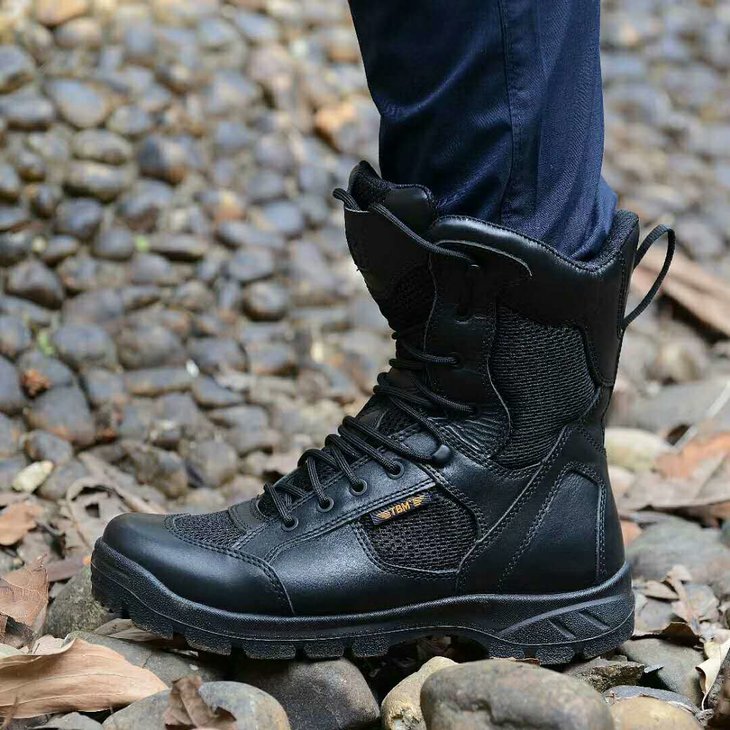 二代骑士系列战靴黑色8寸