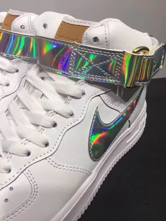 cspace nike air force 1 high af1 镜面 上海限定 外滩镭射棕尾 休闲