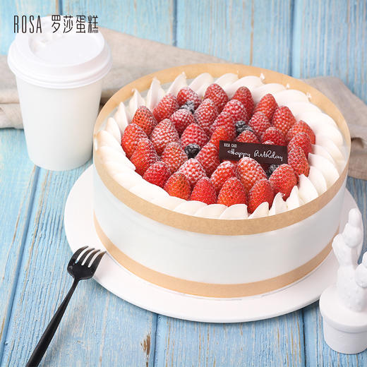 【罗莎草莓酸奶】6寸生日蛋糕 商品图0