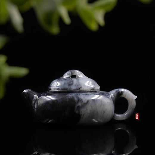 和田玉（青花）玉壶--如意方圆壶（宋鸣放6609）171.1G 商品图3