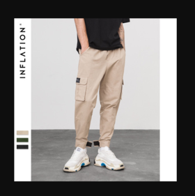 【服饰鞋包】秋季新款男装韩版修身运动裤男式时尚卫裤男士百搭休闲裤潮流