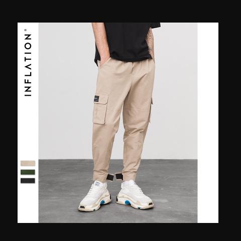 【服饰鞋包】秋季新款男装韩版修身运动裤男式时尚卫裤男士百搭休闲裤潮流 商品图0