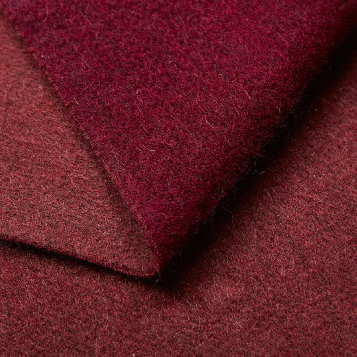 醍醐迦入藏地牦牛绒围巾深红浅红双面防晒披肩围巾男女时尚情侣款