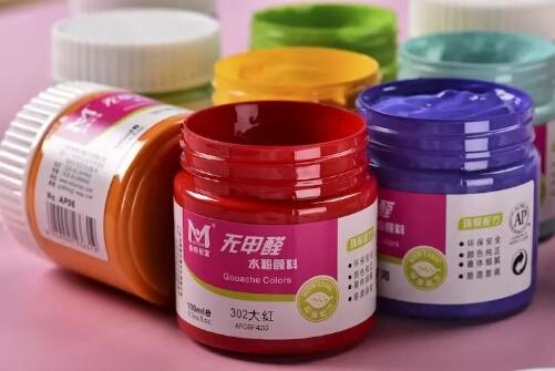 100ML16色AP06无甲醛水粉颜料 商品图1