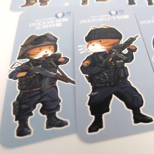 木木花喵警司手绘个性书签“警服演变史” 商品图5