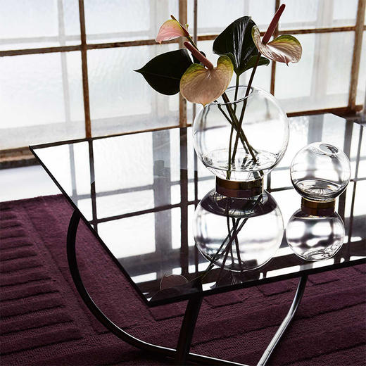丹麦AYTM 玻璃花瓶摆件 客厅北欧软装新年新家装饰 黄铜轻奢插花简约创意水培ins 商品图2