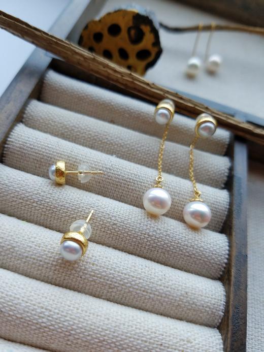 三生石•“缘”珍珠两用耳饰 商品图7