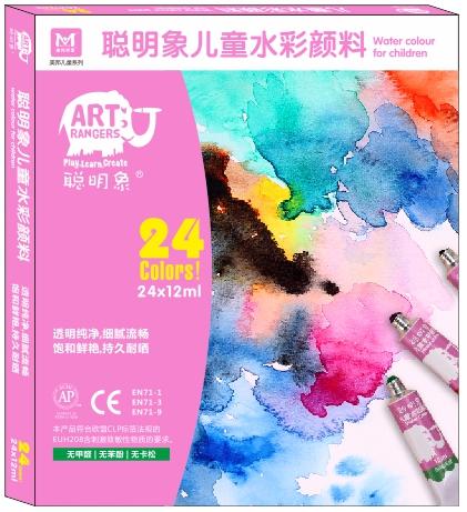 儿童水彩颜料12色/24色 商品图1