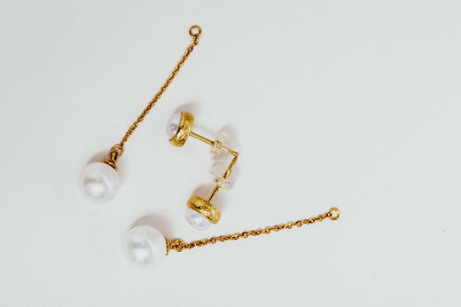 三生石•“缘”珍珠两用耳饰 商品图3