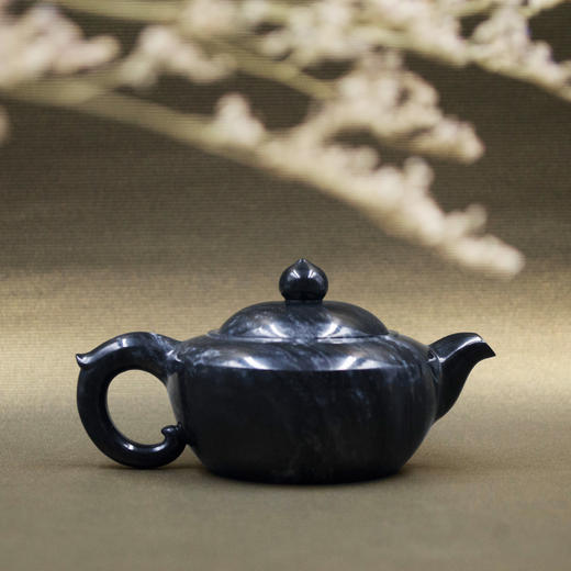 和田玉（青花）玉壶--碗灯壶（宋鸣放6631）145.86G 商品图1