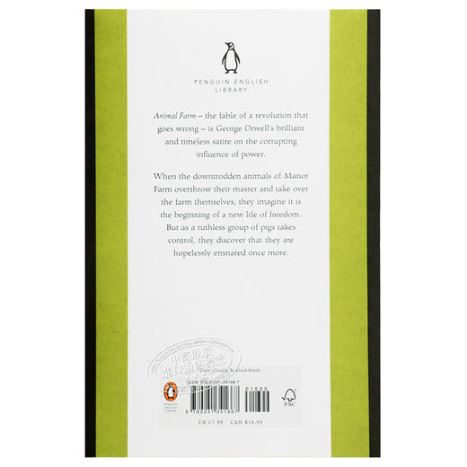 【中商原版】动物农场（企鹅经典版）英文原版 Animal Farm George Orwell 乔治奥威尔 Penguin Classics 经典文学著作 商品图1