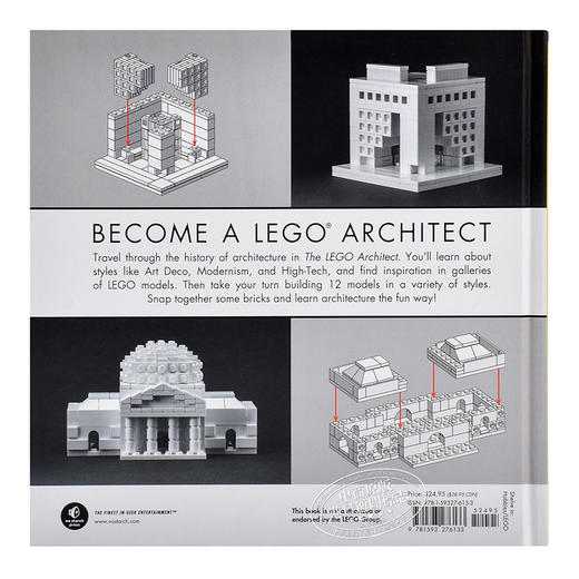 【中商原版】乐高建筑师 英文原版 乐高书籍 The LEGO Architect Tom Alphin 汤姆艾尔芬 No Starch Press 一部用积木搭成的建筑简史 商品图1