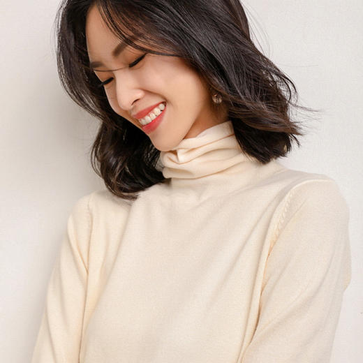 任选2件99元【气质款】 卷边高领打底衫 加厚内搭 不起球 显瘦 好搭配 12色可选 商品图4