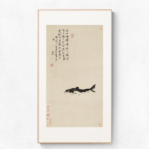 伽罗 JALO 挂画-朱耷（八大山人）-鱼 P088（预计10天内发货） 商品图0