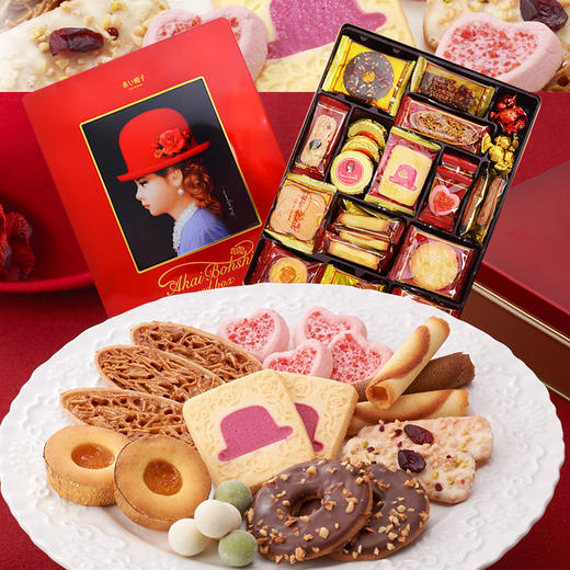 日本进口千朋小红帽子曲奇饼干 536g