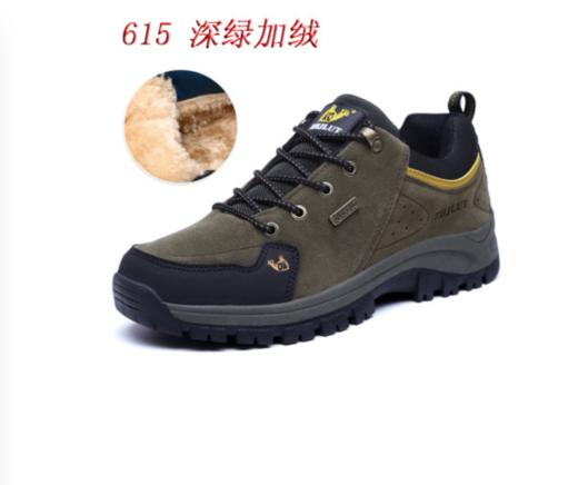 【运动鞋】春秋冬棉鞋户外登山男鞋低帮运动鞋徒步鞋男旅游鞋反绒加绒 商品图0