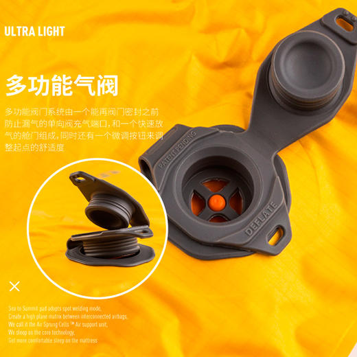 sea to summit 超轻充气睡垫 体积小 充气快 配一体式收纳充气袋 JX100 商品图4