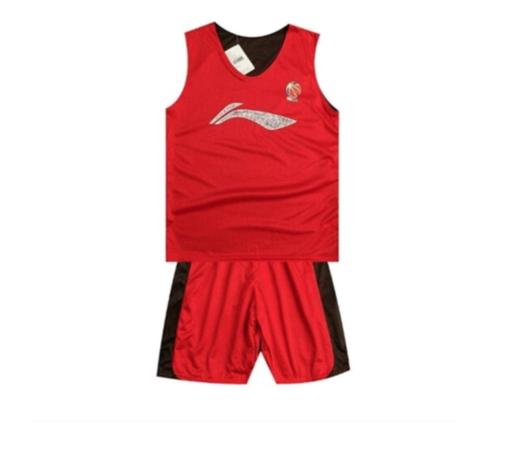 【运动服】篮球服篮球服8033双面款黑红色 商品图0