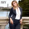 IWY/藏青色西服套装女时尚干练西服两件套修身显瘦名媛工作服CP8310藏青 商品缩略图2