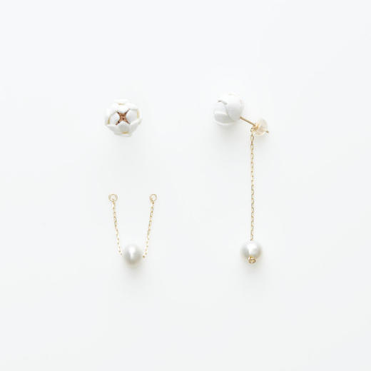 北京仓｜Selieu-Tsubomi-Pearl 耳环（三种戴法）［日本设计师］ 商品图5