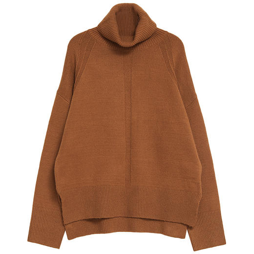 韩都衣舍2018秋装新款女装韩版宽松高领毛衣毛针织衫my9875沐