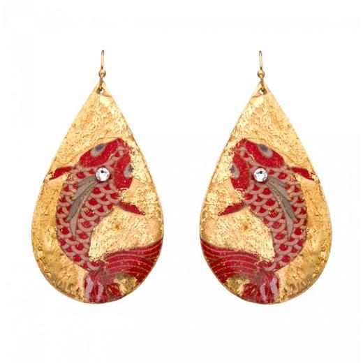 北京仓｜EVOCATEUR-Goldfish-Teardrop-耳环［美国设计师］ 商品图0