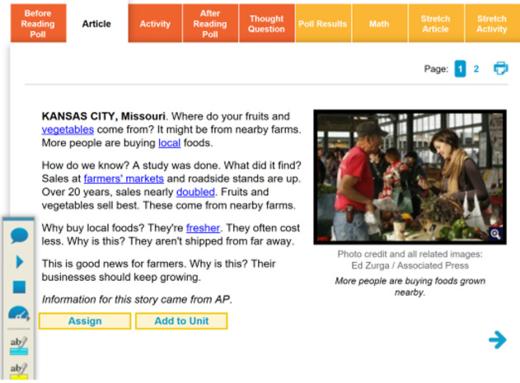 美国Achieve3000官方-强弱项推送版英文阅读账号 商品图5