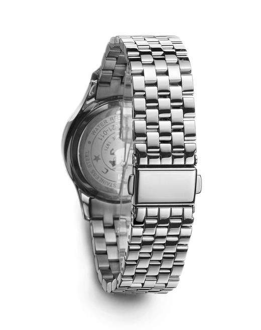 sanmarco圣马可全钢镶石蓝色表盘石英女表进口原装石英机芯优质不锈钢