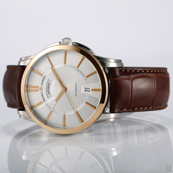 艾美maurice lacroix 奔涛系列机械男表 pt6158-ps101-13e 特价75折