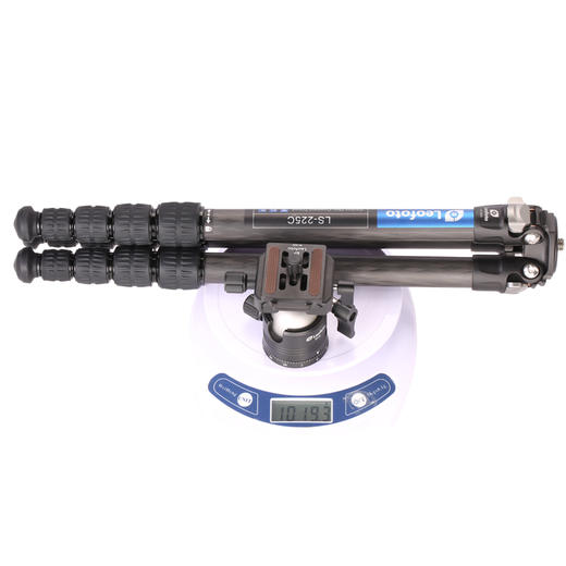 狼族优选丨5节22管碳纤维无中轴承重4kg三脚架云台套装LS-225C+EB-36 商品图3