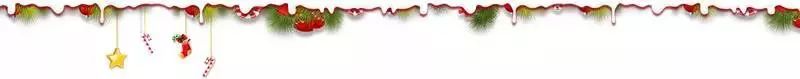 圣诞节装饰物分割线