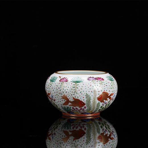 珐琅彩鱼藻纹吉祥杯6头、10头茶具 商品图4