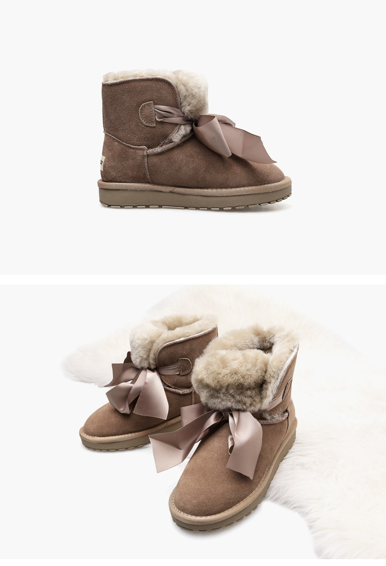 温莎雪地靴女2018冬季新款韩版百搭一脚蹬短筒靴子加绒加厚棉鞋女