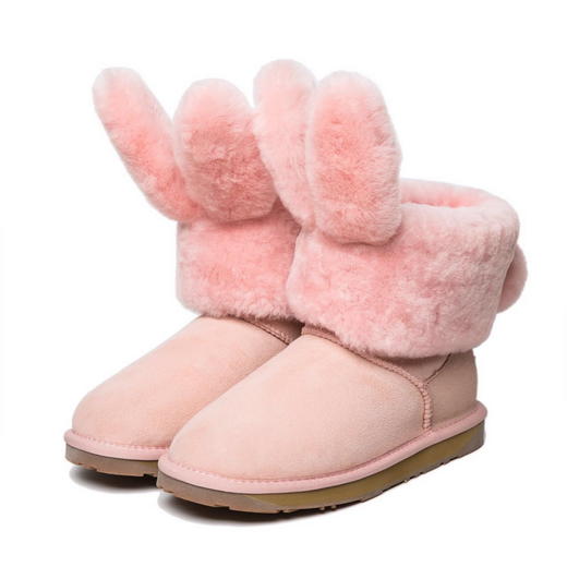 【成人款 粉色】everugg兔子雪地靴