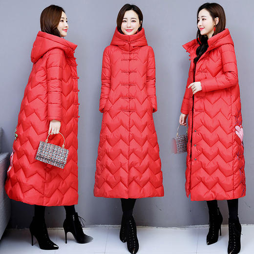 加厚保暖，简约印花棉服HR-YM7852 商品图0