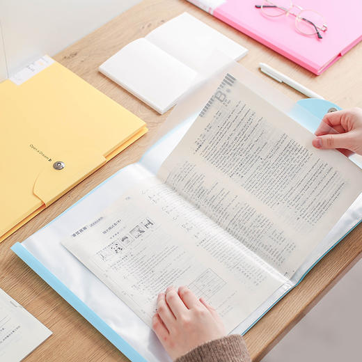 学生用资料册透明试卷夹15入